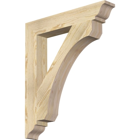 Ekena Millwork Legacy Traditional Rough Sawn Bracket, Douglas Fir, 4"W x 26"D x 30"H BKT04X26X30LEC01RDF